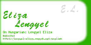 eliza lengyel business card